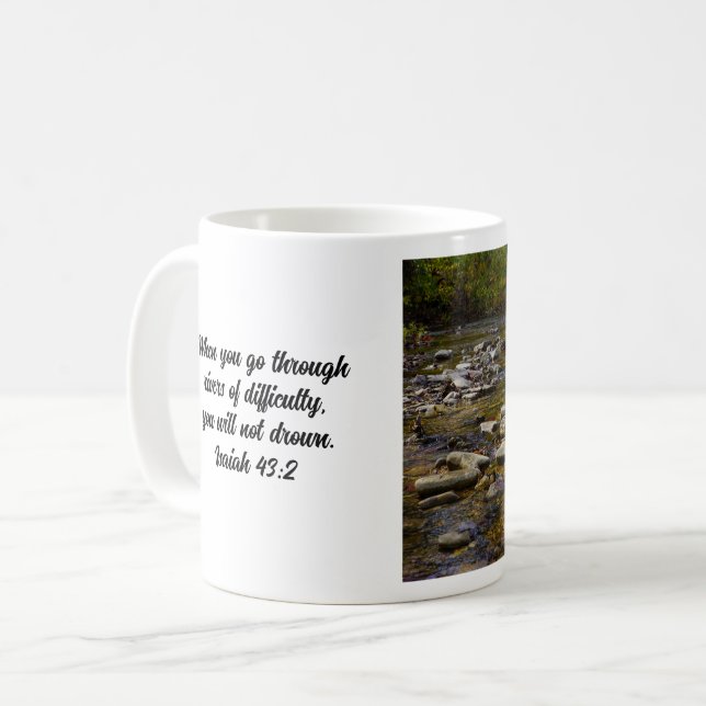 Rocky Path Bible Verse Coffee Mug (Front Left)