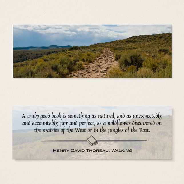 Rocky Path & Thoreau Quote (Front & Back)