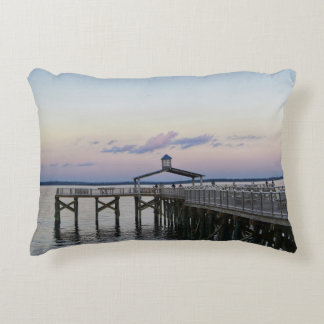 Rocky Point Pier Old & New Decorative Cushion