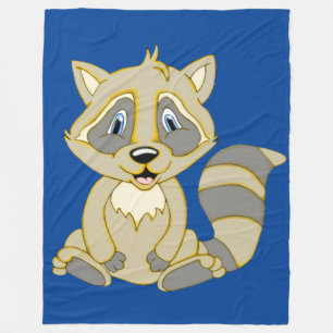 Rocky Racoon Fleece Blanket