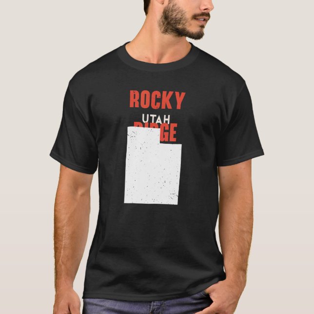 Rocky Ridge Utah USA State America Travel Utahan T-Shirt (Front)