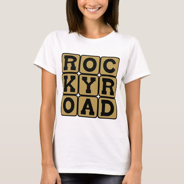 Rocky Road, Ice Cream Flavour T-Shirt (Front)