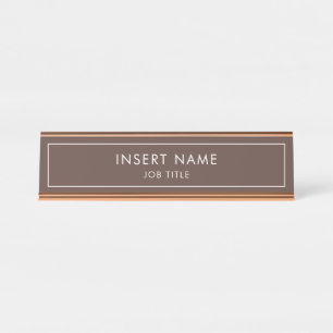 Rocky Road Modern Professional Desk Name Plate