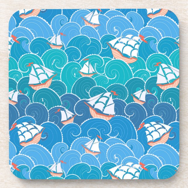 Rocky Sea Pattern Coaster (Front)
