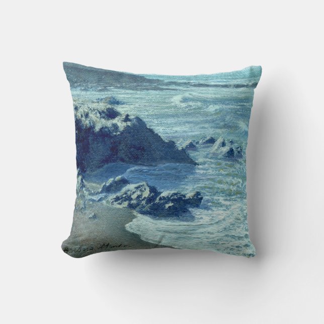 "Rocky Shoreline" Pillow (Front)