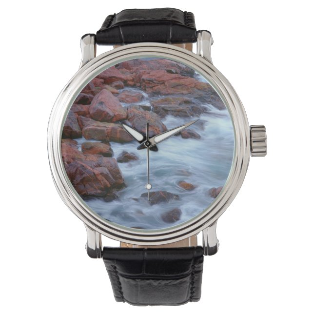 Rocky shoreline with water, Canada Watch (Front)