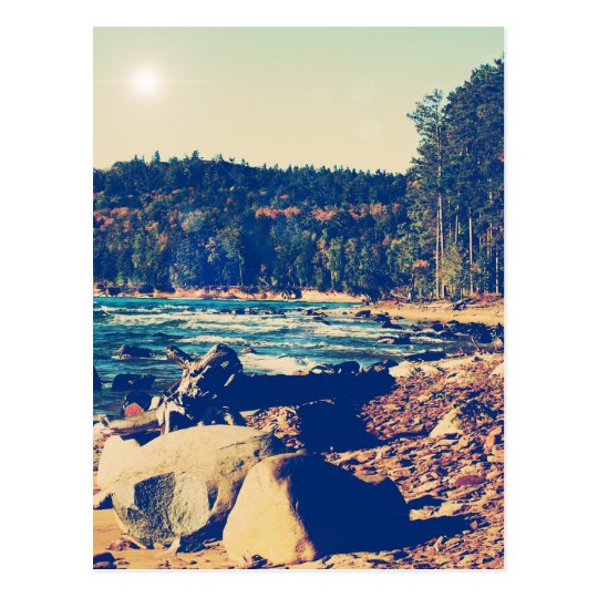 Rocky Shores of Lake Superior Postcard