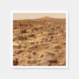 Rocky Surface of Planet Mars Napkin