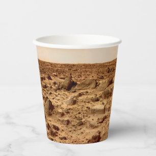 Rocky Surface of Planet Mars Paper Cups