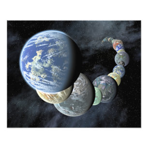 Rocky, terrestrial worlds photo print