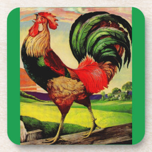 Rocky the Handsome Rooster Coaster