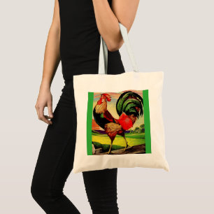 Rocky the Handsome Rooster Tote Bag