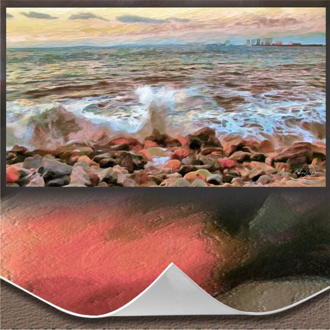 Rocky Waves 0742 Art Print (Creator Uploaded)