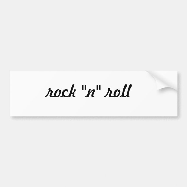 rocn "N roll logo Bumper Sticker (Front)