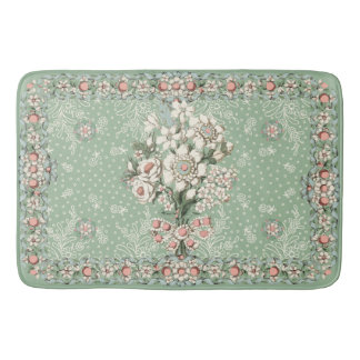 Rococo Bathroom Decor Bath Mat & Rugs Bouquet