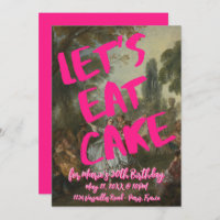 Rococo Birthday Party Marie Antionette Bold Pink