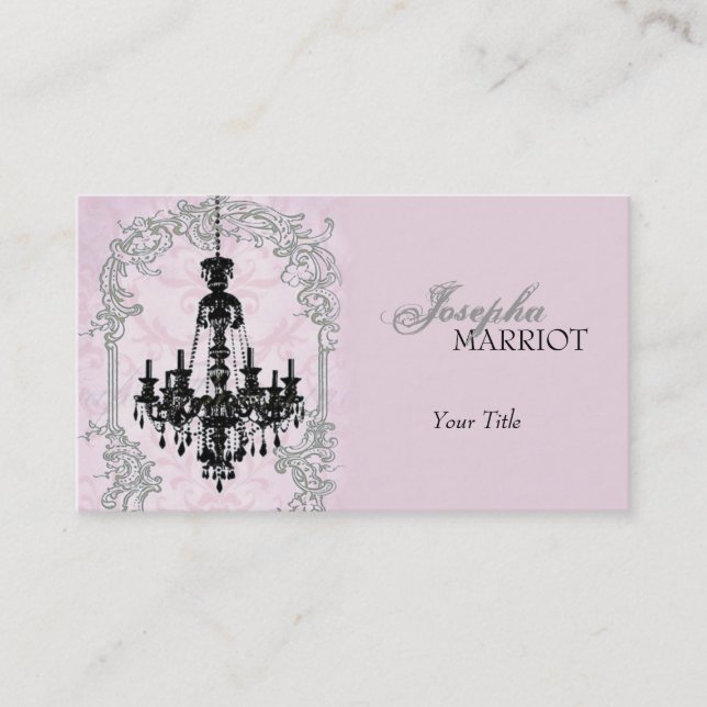 Rococo Chandelier Business Card (Front)