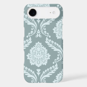 Rococo Damask Art I Duck Egg Blue+Teal