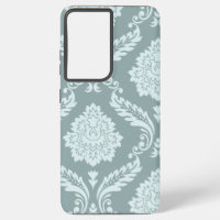 Rococo Damask Art I Duck Egg Blue+Teal