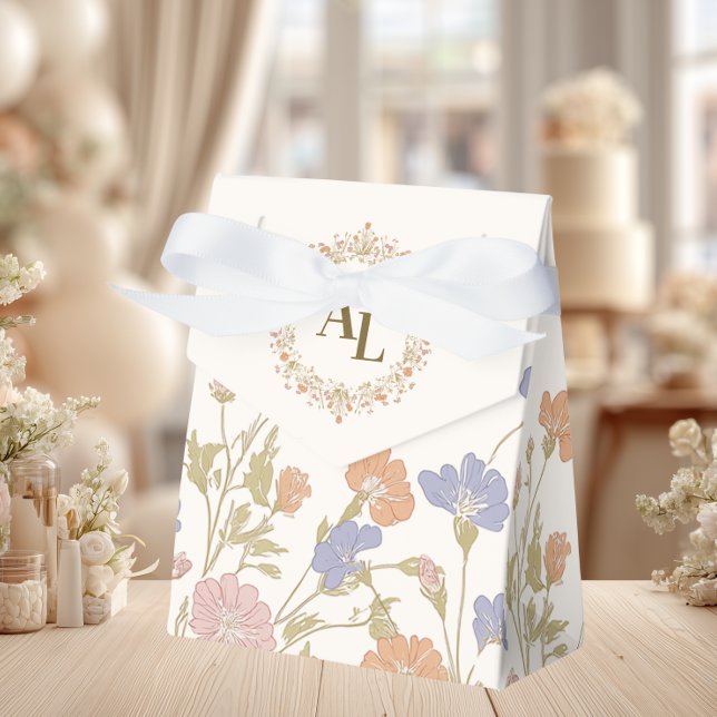 Rococo Floral Antique Frame Wedding Favour Box (Creator Uploaded)