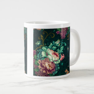 Rococo Floral Decoration Jumbo Mug