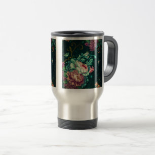 Rococo Floral Decoration Travel/Commuter Mug, 15 o Travel Mug