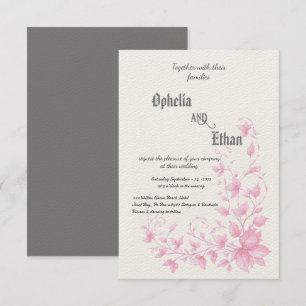 Rococo Floral Vintage Invitation
