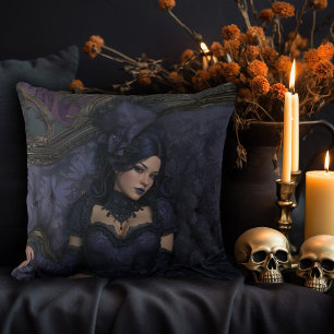 Rococo Gothic Woman Cushion