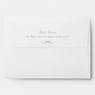 Rococo Heirloom Bow Bridal Shower Envelope