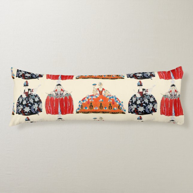 ROCOCO LADY BEAUTY,FASHION COSTUME DECO BODY CUSHION (Front)
