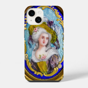ROCOCO LADY WITH PINK ROSES iPhone 14 CASE