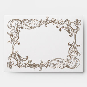 Rococo Mocha Monochrome Mousse Envelope