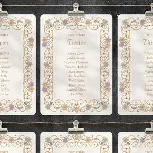 Rococo Revival Elegant Vintage Floral Wedding Invitation