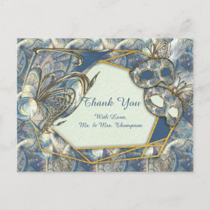 Rococo Rich Romantic Gold Reliefs & Masks Postcard