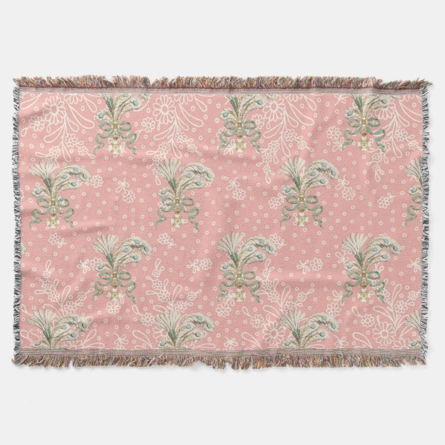 Rococo - Shabby Chic Decor - Couch Throws Blankets (Front)