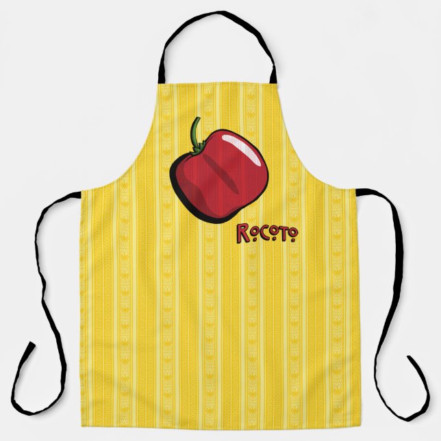 Rocoto Chilli Pepper All-Over Print Apron (Front)