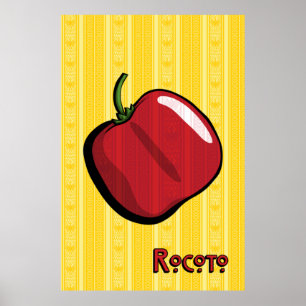 Rocoto Chilli Pepper Poster