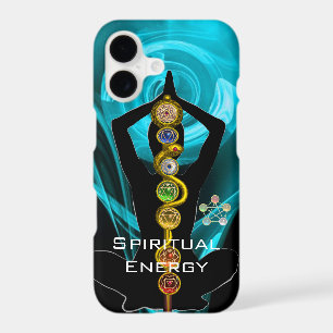 ROD ASCLEPIUS,7 CHAKRAS YOGA LOTUS POSE Blue