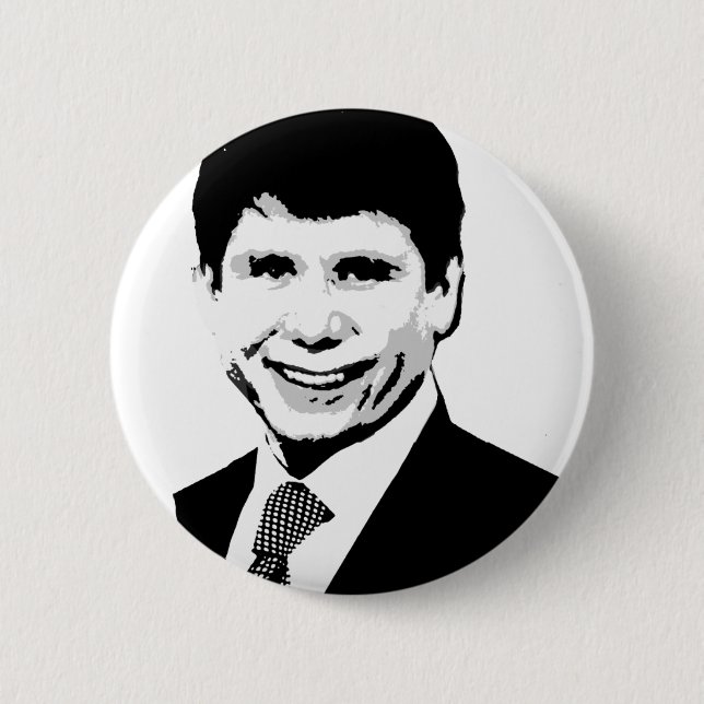 Rod Blagojevich Gear 6 Cm Round Badge (Front)