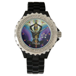 ROD OF ASCLEPIUS 7 CHAKRAS,YOGA LOTUS POSE Purple Watch