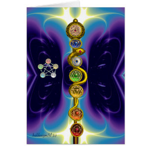 ROD OF ASCLEPIUS 7 CHAKRAS,YOGA ,SPIRITUAL ENERGY