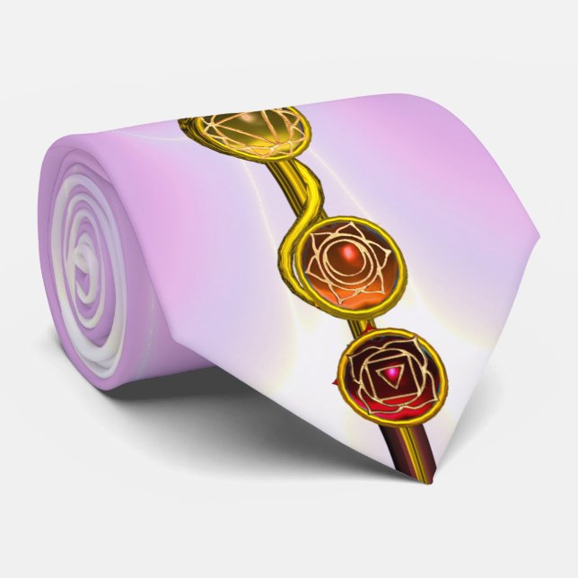 ROD OF ASCLEPIUS 7 CHAKRAS,YOGA ,SPIRITUAL ENERGY TIE (Rolled)