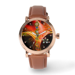 ROD OF ASCLEPIUS 7 CHAKRAS,YOGA ,SPIRITUAL ENERGY WATCH