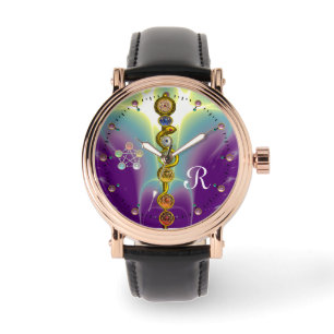 ROD OF ASCLEPIUS 7 CHAKRAS,YOGA ,SPIRITUAL ENERGY WATCH