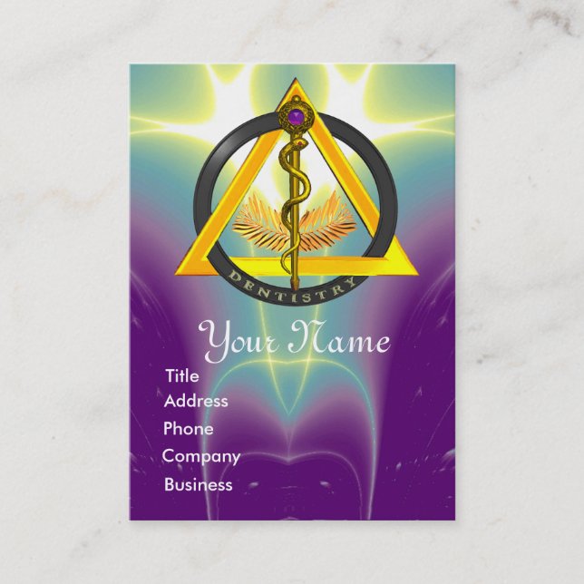 ROD OF ASCLEPIUS DENTIST DENTISTRY APPOINTMENT (Front)