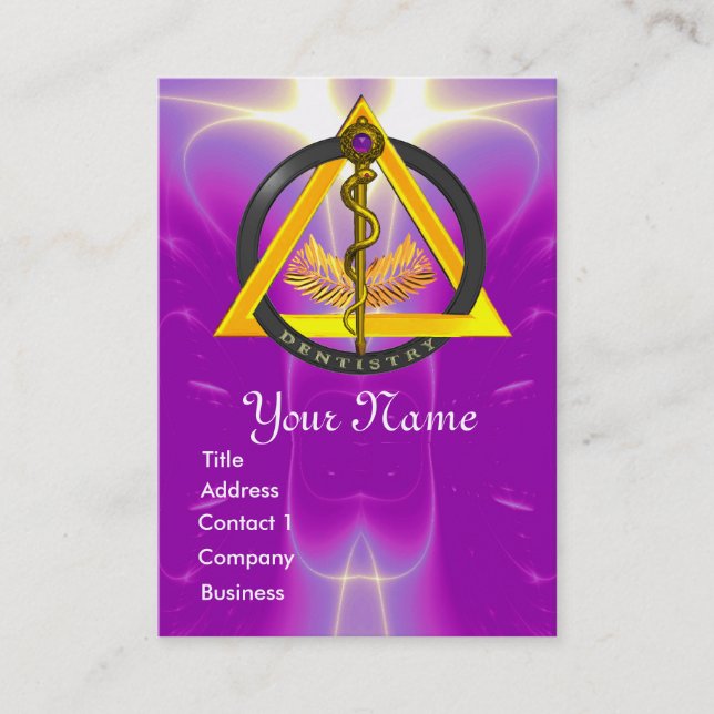 ROD OF ASCLEPIUS DENTIST DENTISTRY APPOINTMENT (Front)