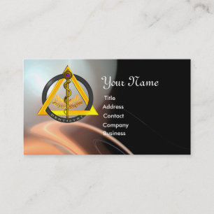 ROD OF ASCLEPIUS DENTIST DENTISTRY BUSINESS CARD