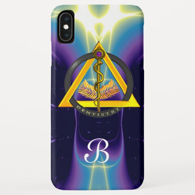 ROD OF ASCLEPIUS DENTIST DENTISTRY MONOGRAM Case-Mate iPhone CASE (Back)