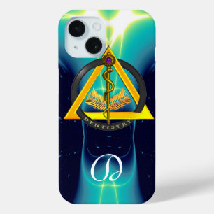 ROD OF ASCLEPIUS DENTIST DENTISTRY MONOGRAM iPhone 15 CASE