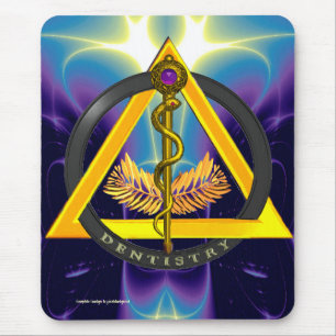 ROD OF ASCLEPIUS DENTIST DENTISTRY MOUSE MAT